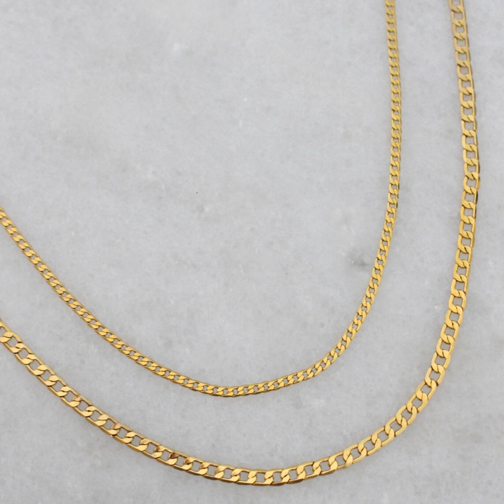 18k GOLD FILLED dainty chain necklaces